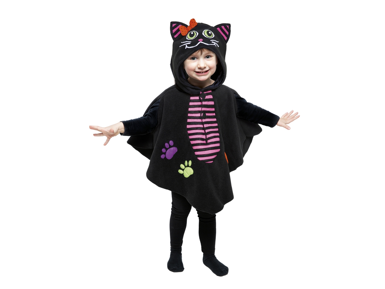 MANTELLINA GATTINA NERA BABY TG.18/36 MESI 57835