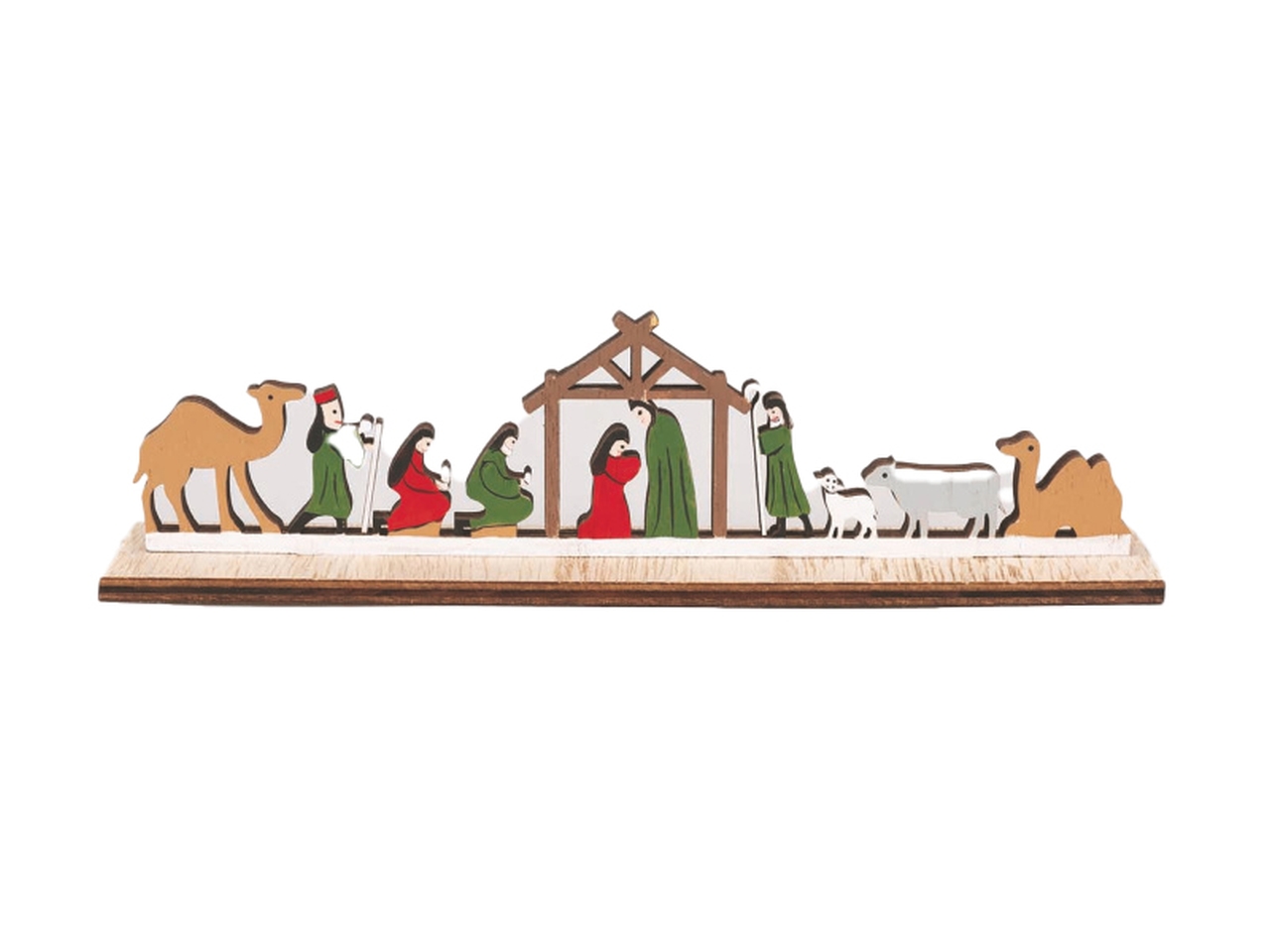 PRESEPE LEGNO SU BASE 18,7X5X3,2CM AC-16574 PRESEPE LEGNO SU BASE 18,7X5X3,2CM AC-16574