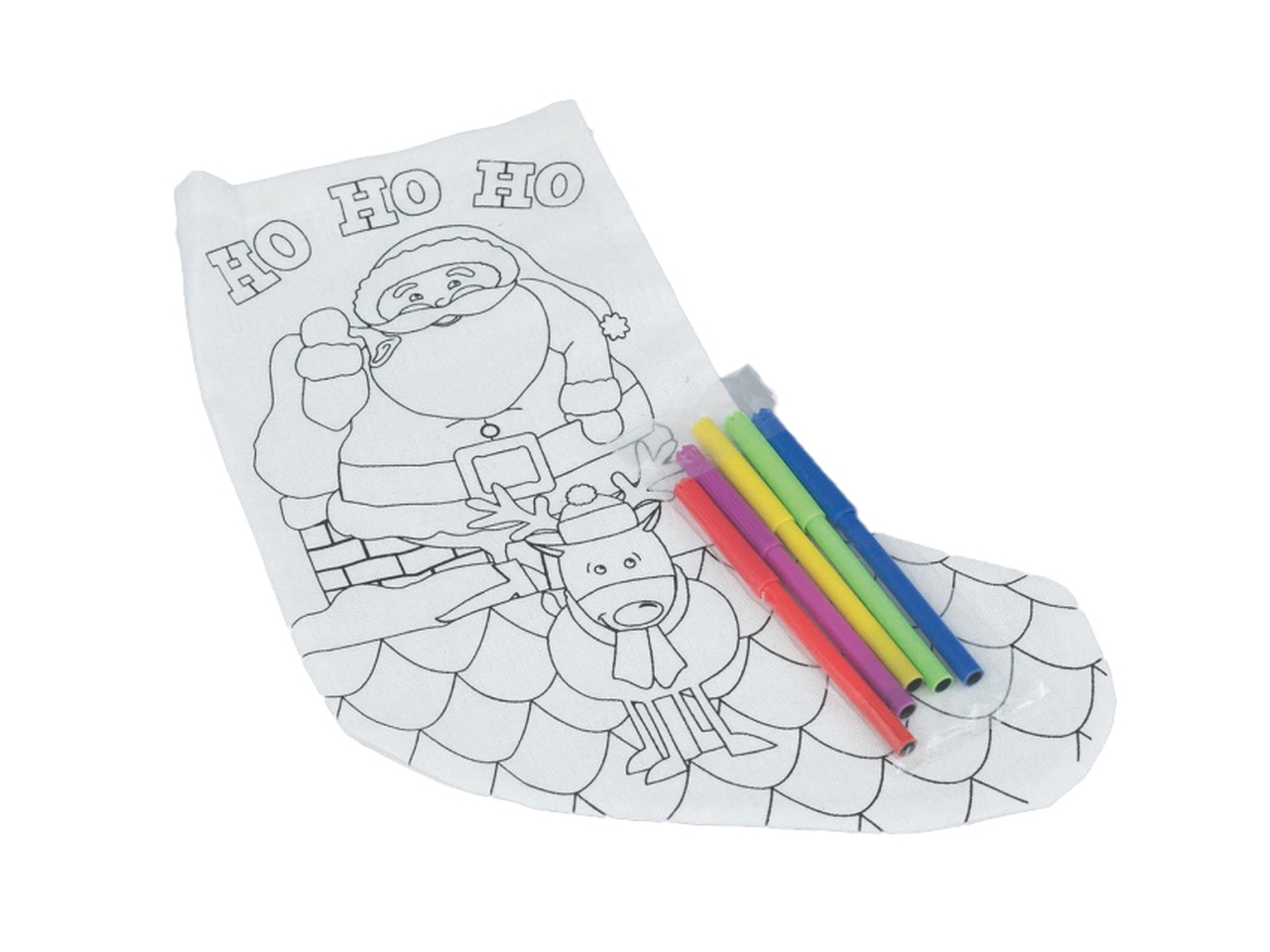 CALZA BEFANA 35CM BIANCA C/5 PENNARELLI AC-19940