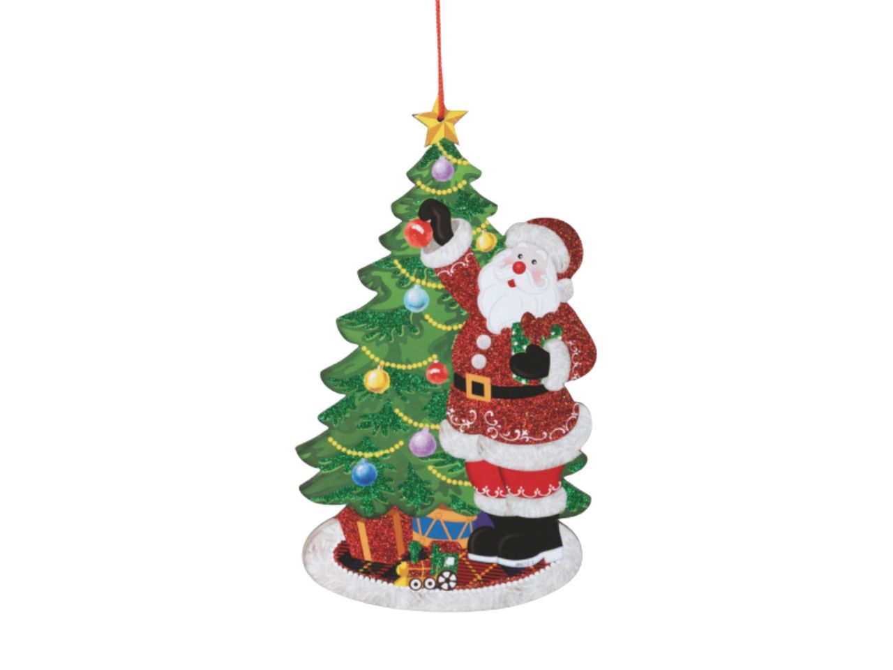 DECORAZIONE BABBO NAT. C/ALBERO 21,5X37CM AP-49410 DECORAZIONE BABBO NAT. C/ALBERO 21,5X37CM AP-49410
