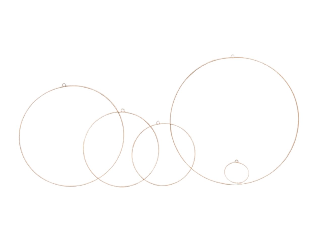 CERCHIO METALLO 25CM ORO AP-49789