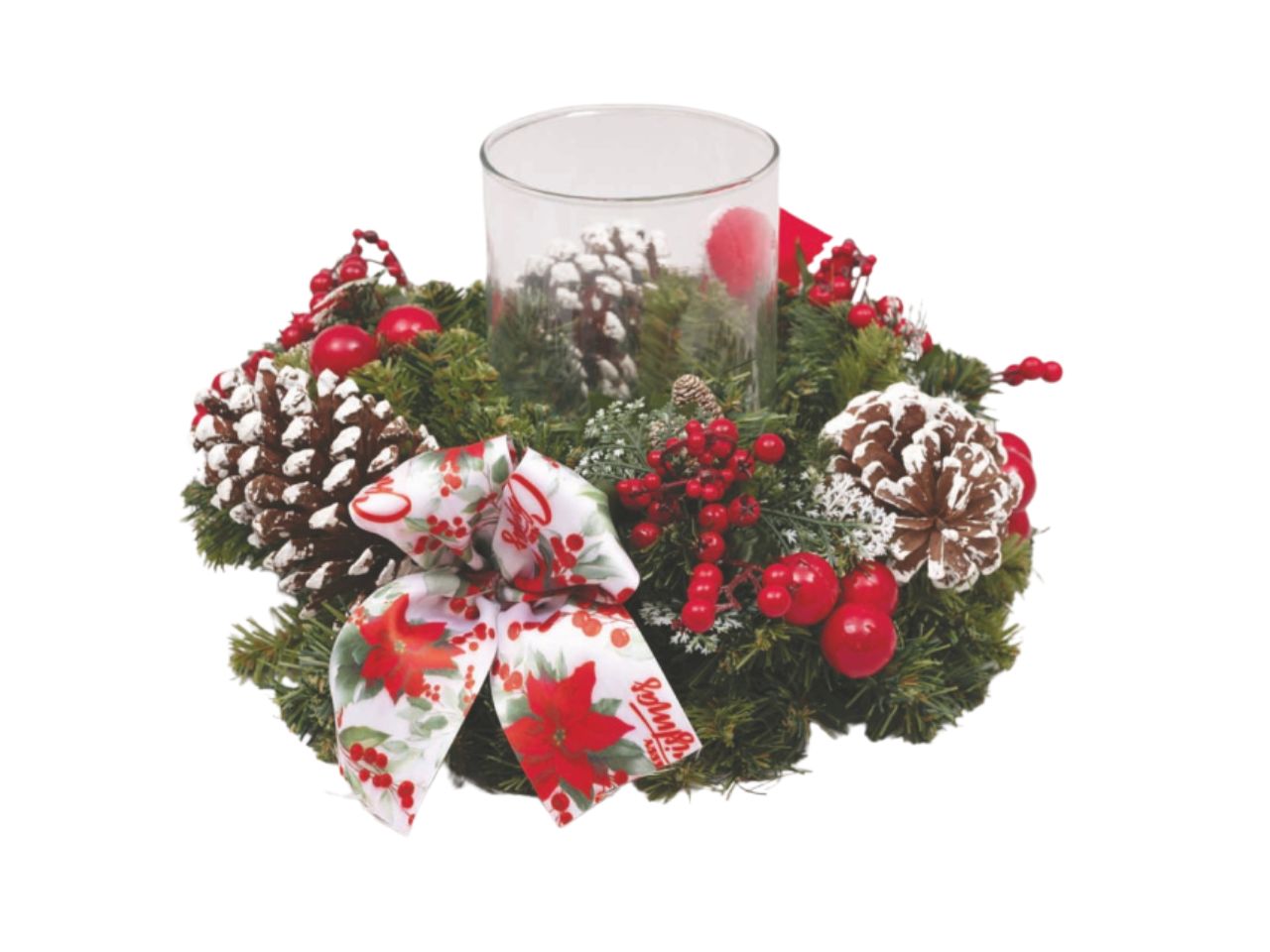 CENTROTAVOLA 35X20CM C/VASO VETRO CEN-88262