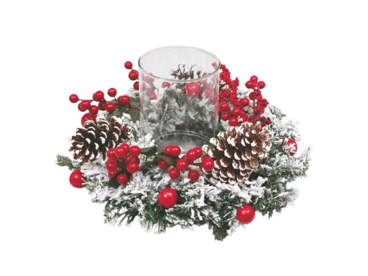 CENTROTAVOLA INNEV.35X20CM C/VASO/BACCHE CEN-88290