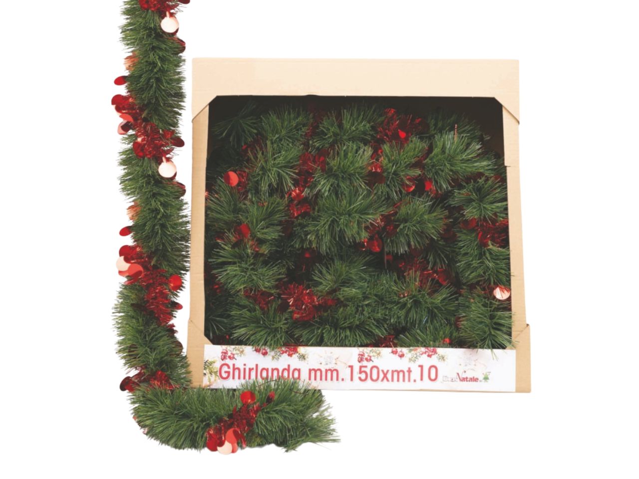 FILO DECORAT. 12CMX10MT VERDE C/SFERE ROSS.F-25814 FILO DECORAT. 12CMX10MT VERDE C/SFERE ROSS.F-25814