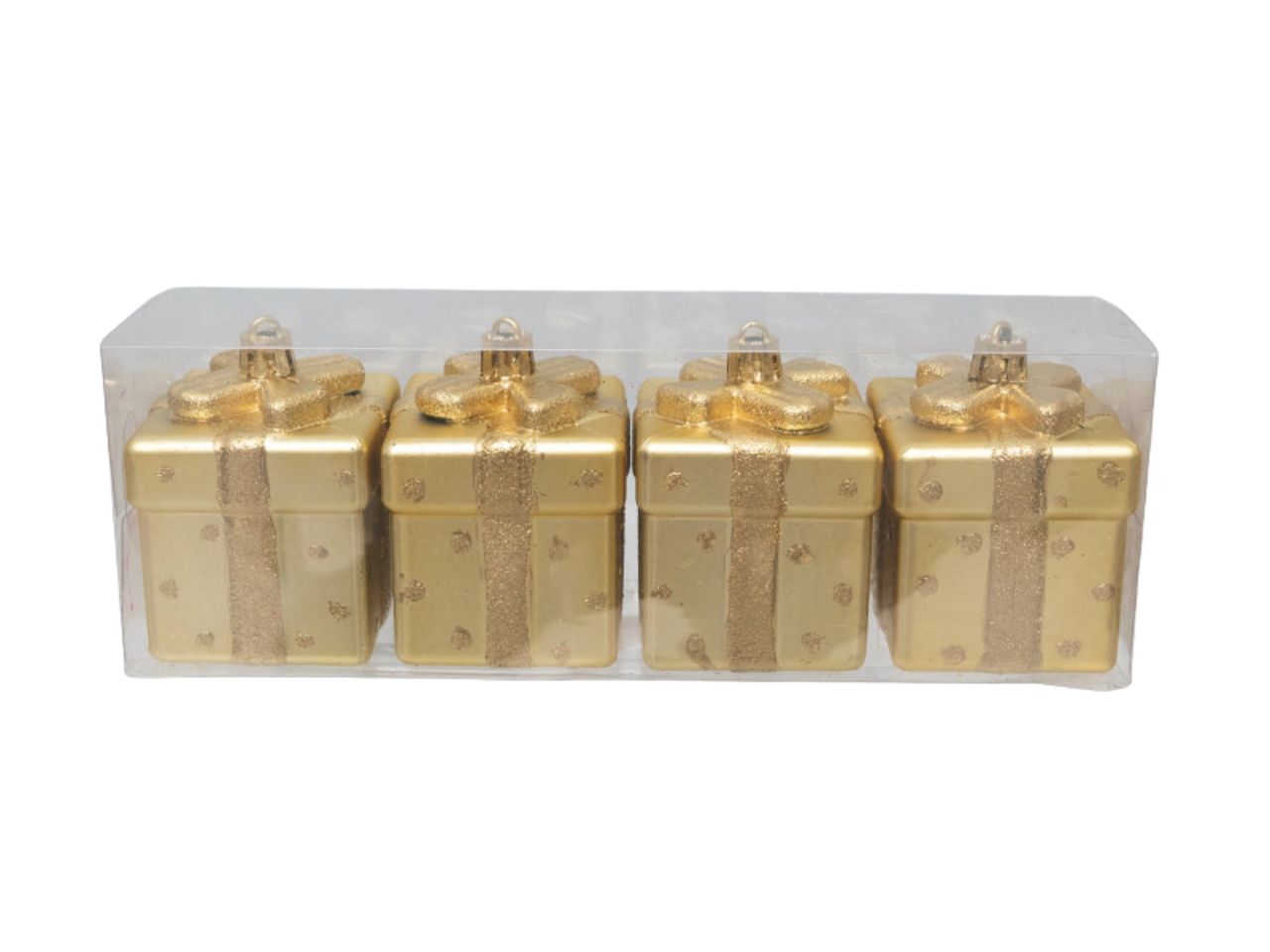 APPENDINO PACCHETTO REGALO 7CM 4PZ ORO FA-30706