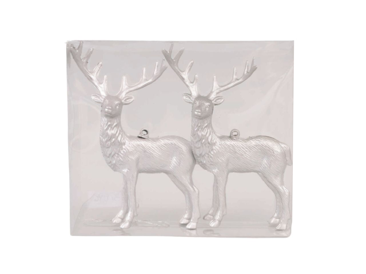 APPENDINO CERBIATTO 14CM 2PZ ARGENTO FA-31096