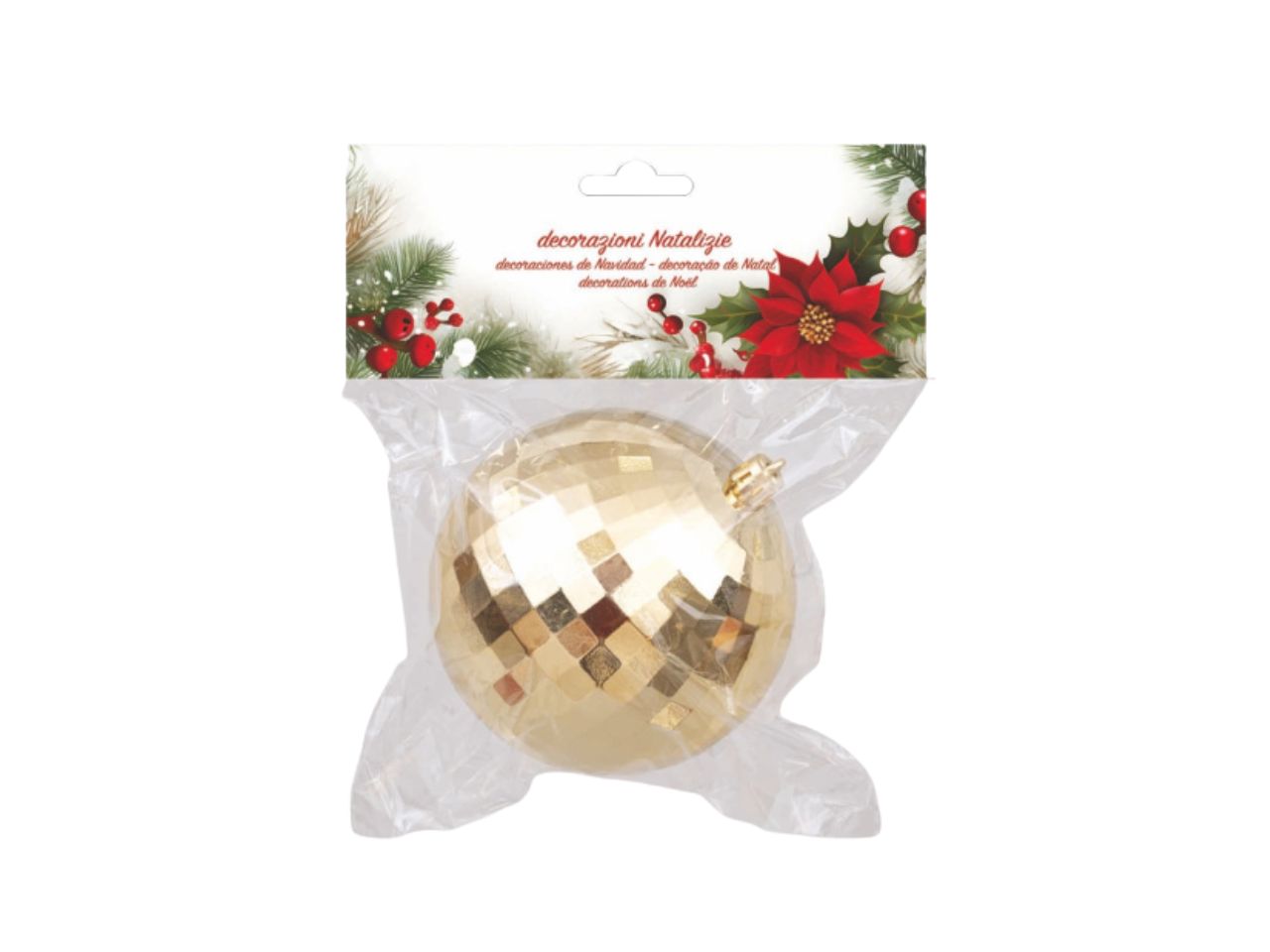 PALLA 10CM SPECCHIETTI ORO PL-67697