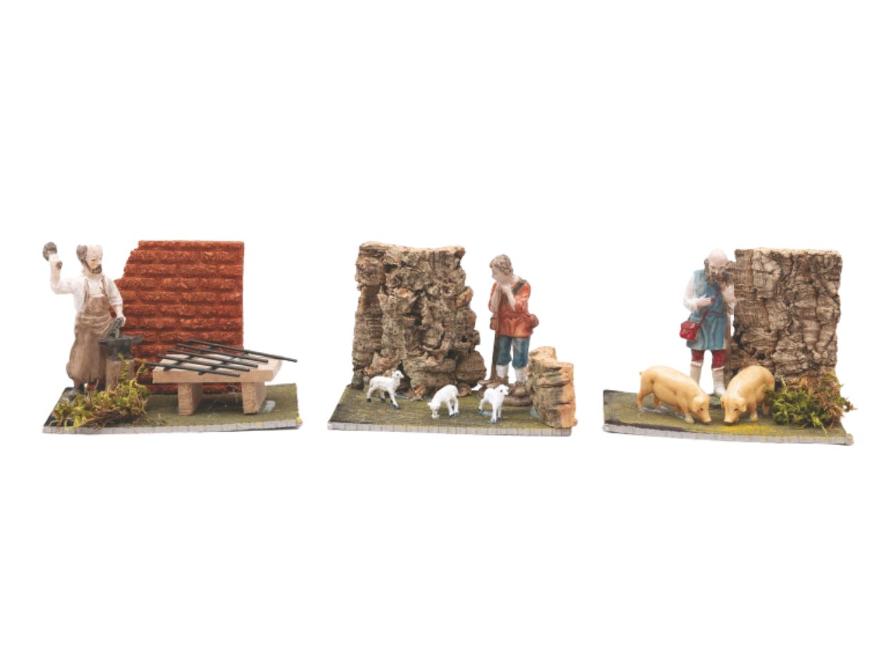 AMBIENTAZIONE C/PASTORE 14X8XH.10CM ASS. PR-27048