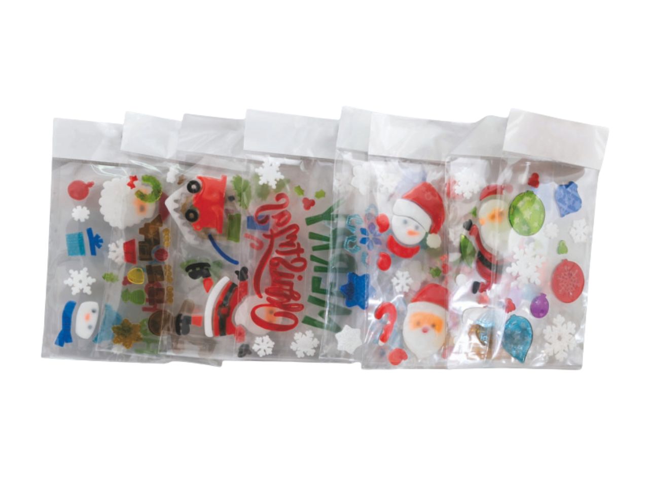 VETROFANIE 15X30CM C/DECORI NATALIZI ASS. V-54345