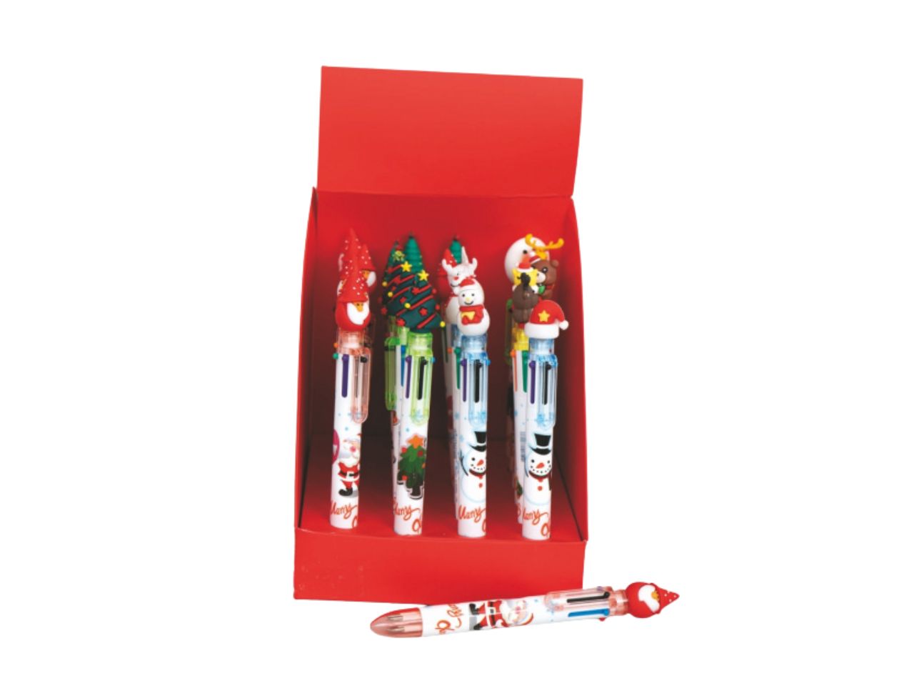 PENNA NATALIZIA 6 COLORI 16CM ASS. V-54526 PENNA NATALIZIA 6 COLORI 16CM ASS. V-54526