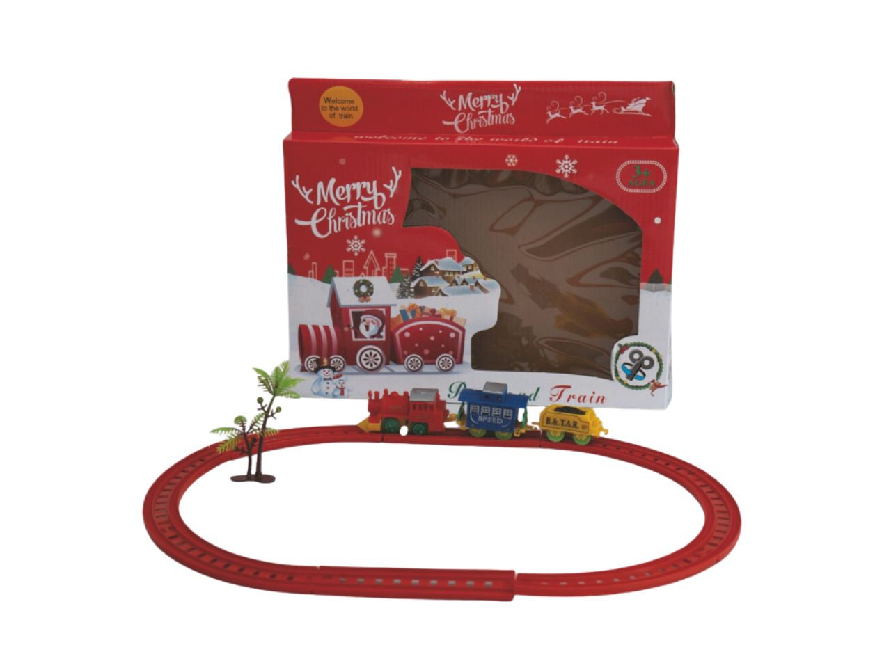 TRENINO C/BINARI E VAGONI V-54541