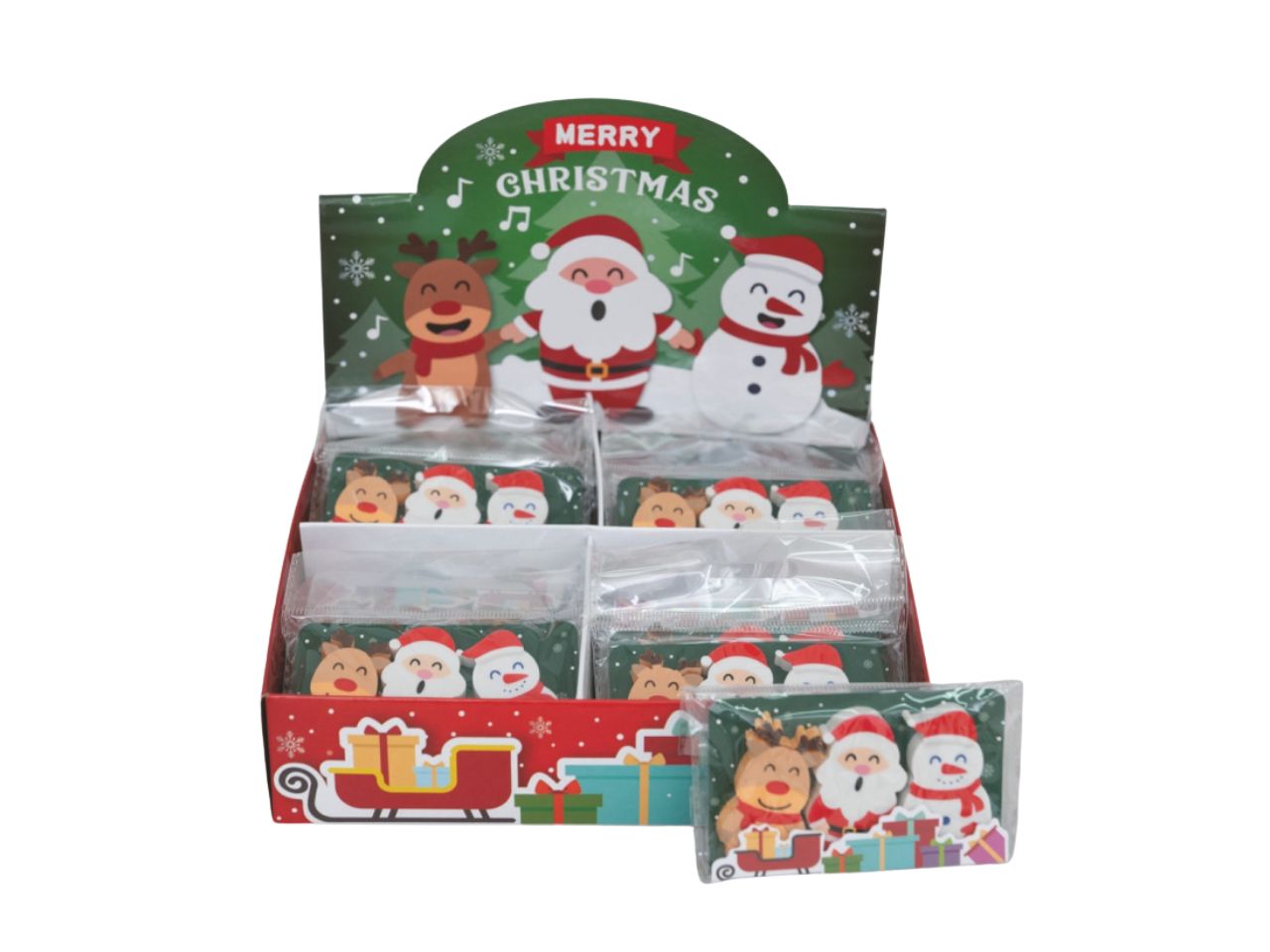 GOMME PER CANCELLARE NATALIZIE 5CM 3PZ ASS.V-54697 GOMME PER CANCELLARE NATALIZIE 5CM 3PZ ASS.V-54697