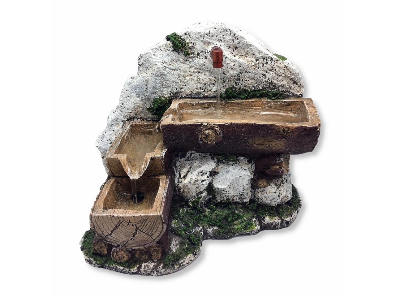 AMBIENT.FONTANA RESINA C/POMPA 20X15X17CM 12217