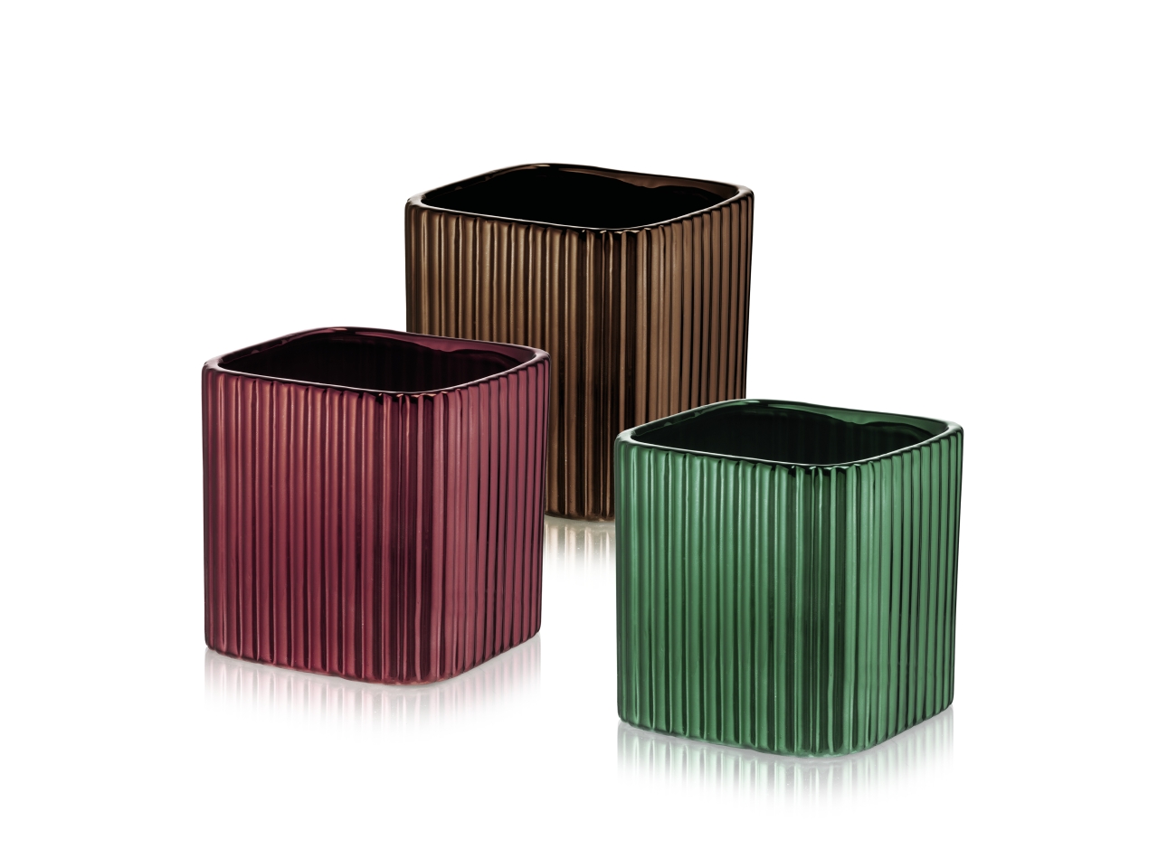 NAIROBI CUBE VASO 13,5X13,5CM 3COASS. CR274/13AC