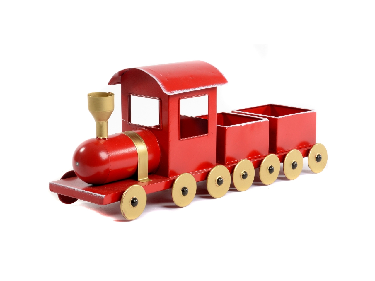 TRENINO C/VAGONI ROSSO 59X16,5XH.24CM E0581.68R