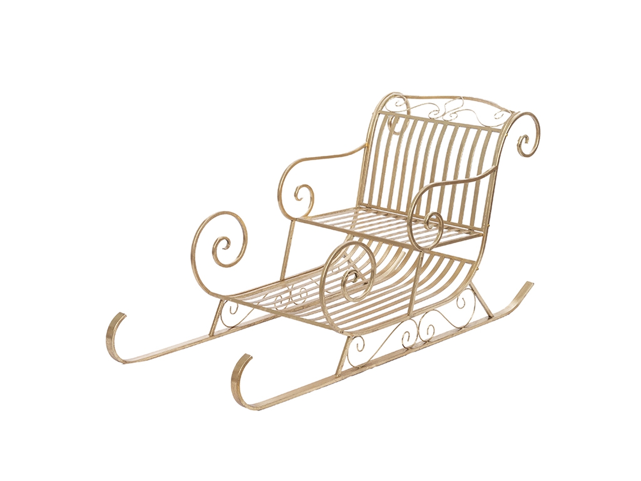 SLITTA METALLO 145X64XH.74CM ORO E0582.65