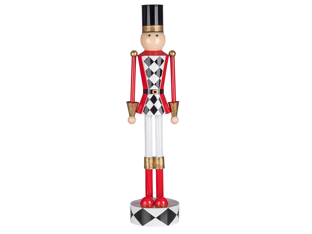 SCHIACCIANOCI 110CM IN METALLO A SCACCHI E0582.90L