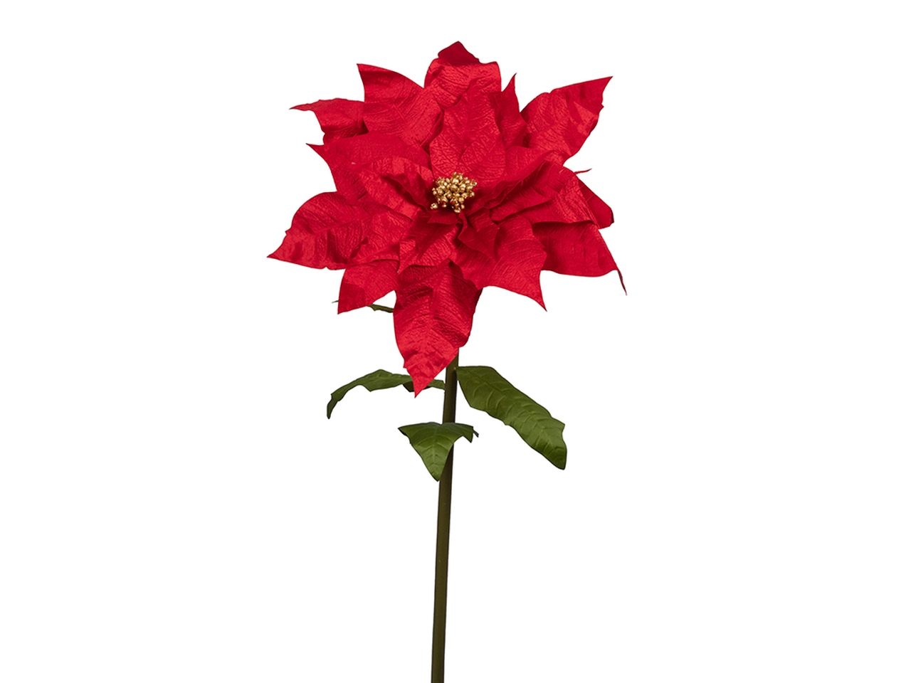 RAMO STELLA NATALE150CM ROSSA PISTILLO ORO FW0151R