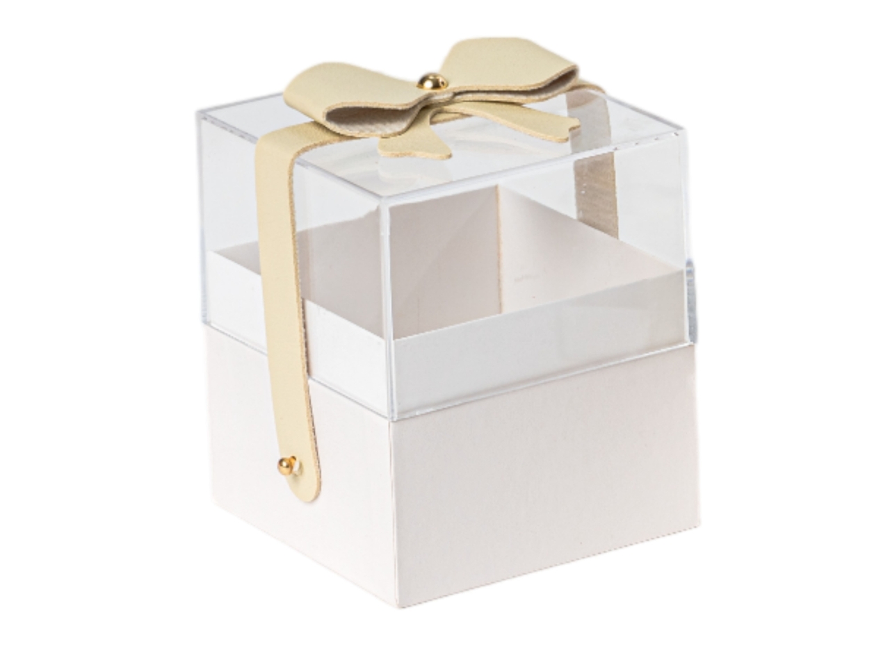 SCATOLA PLEXIGLASS 9,5X9,5XH.11CM BIANCA SC0154W