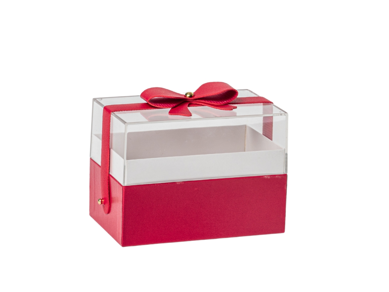 SCATOLA PLEXIGLASS RETT.14X9XH.10CM ROSSA SC0155R