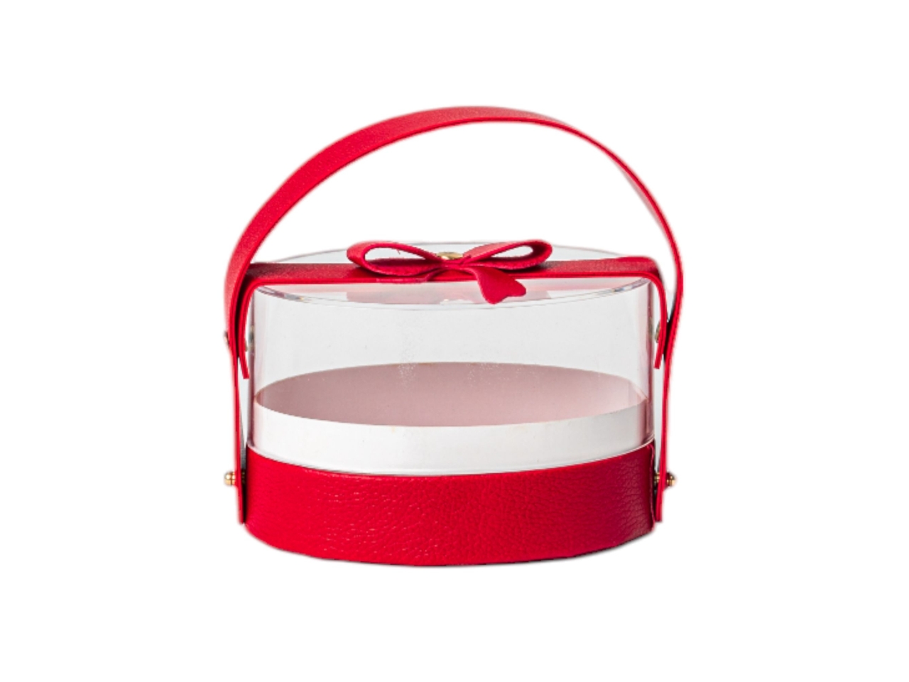 SCATOLA PLEXIGLASS OVALE 12X7,5XH.8CM ROSS.SC0153R