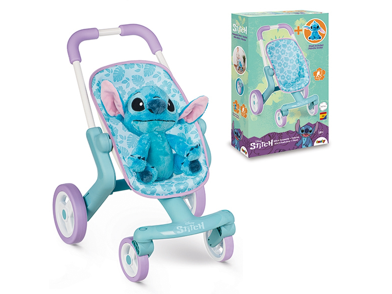 STITCH PASSEGGINO POP CON PELUCHE 25 CM 7600251225