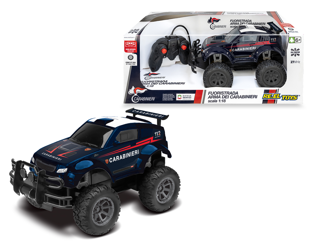 BIG WHEELS CARABINIERI RADIOCOMANDATA 1:16 2440
