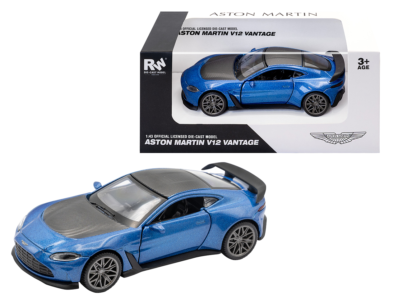 DIE CAST ASTON M.VANTAGE BLUE/B 1:43 0806BB