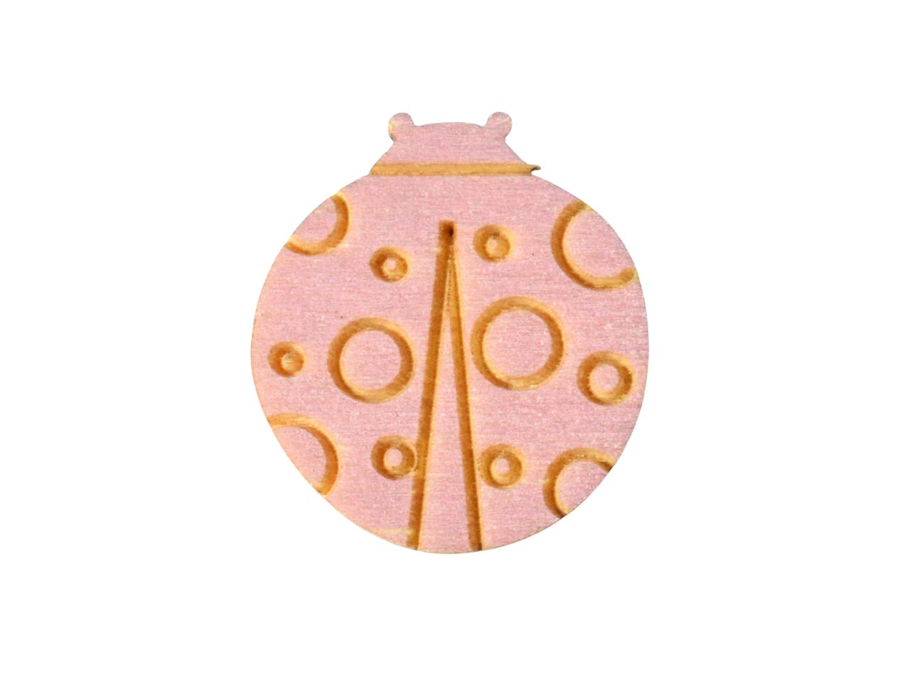 FORMINA LEGNO 3MM SS COCCINELLA ROSA 12PZ FORMINA LEGNO 3MM SS COCCINELLA ROSA 12PZ