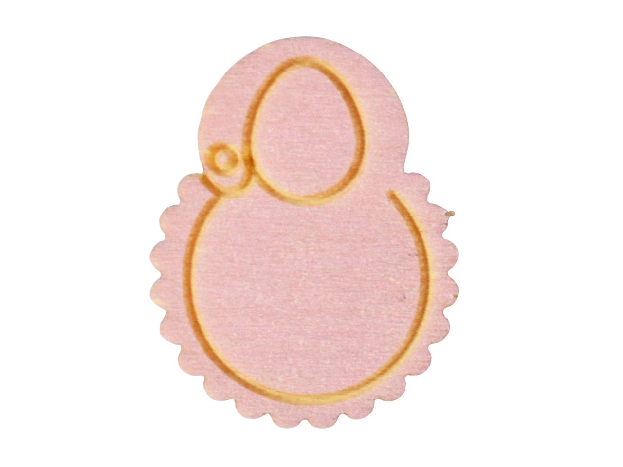 FORMINA LEGNO 3MM SS BAVAGLIA ROSA 12PZ FORMINA LEGNO 3MM SS BAVAGLIA ROSA 12PZ