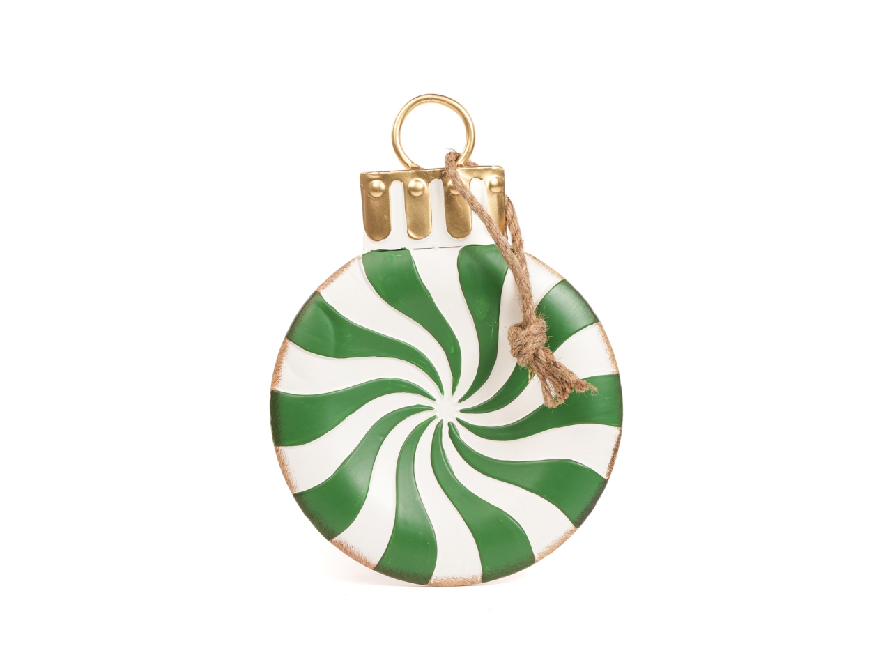 DECORAZIONE PIATTA CANDY13X1X8CM BI/VERDE14600033