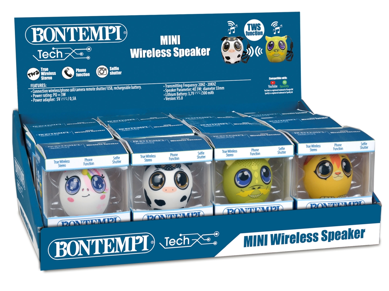 MINI-SPEAKER ANIMALI ASSORTITI 49 0100