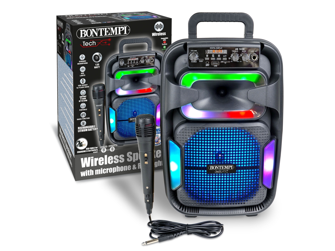 CASSA WIRELESS CON MICROFONO DINAMICO 49 1030