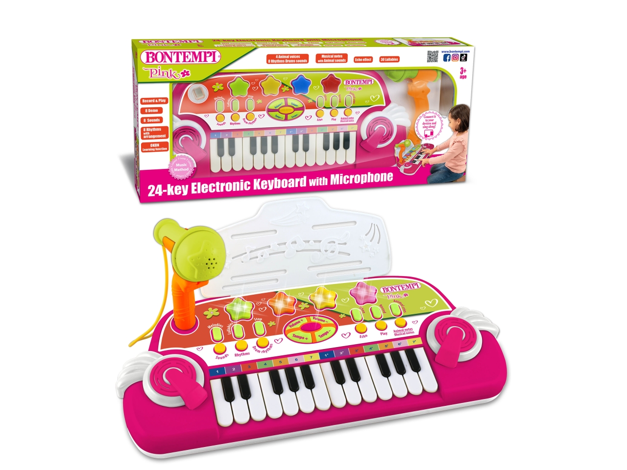 TASTIERA ELETTRONICA 24 TASTI CON MICROFONO 12 297