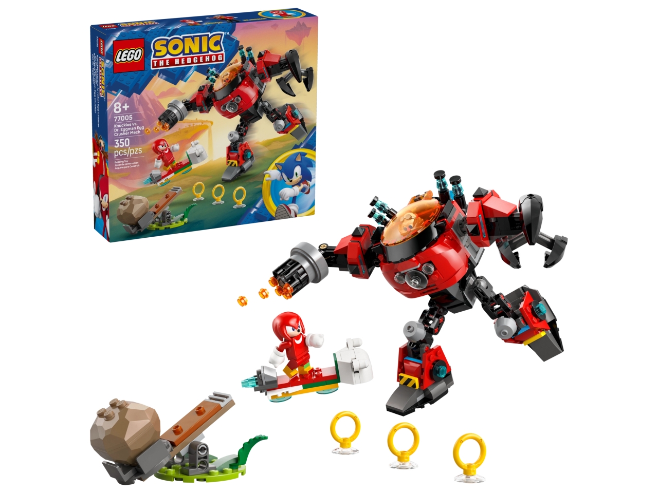 LEGO SONIC K.VS IL MECH EGG CRUSHER DEL DR.E.77005