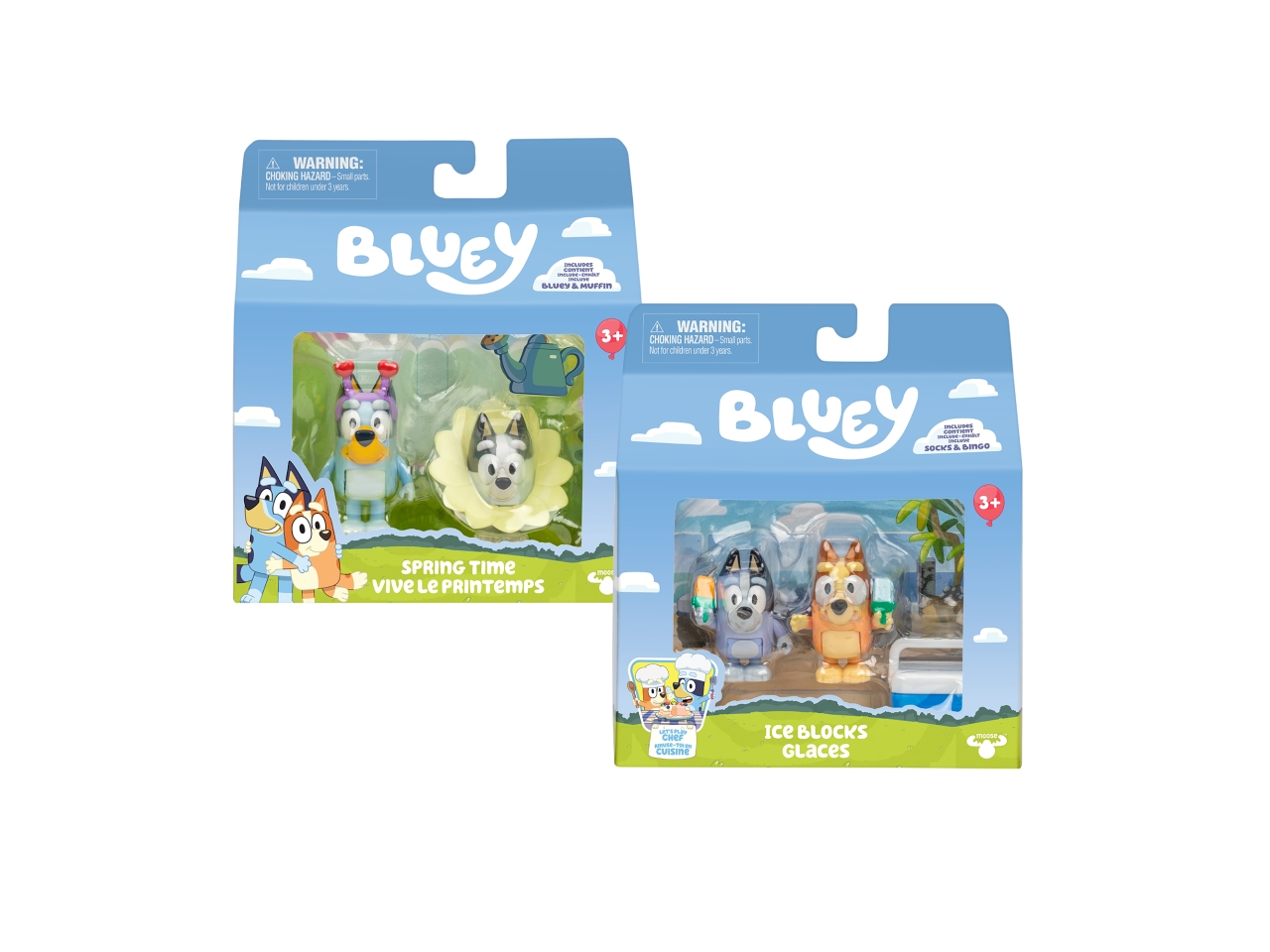 BLUEY ACTION FIGURE 2-PACK 14X16X7CM ASS.
