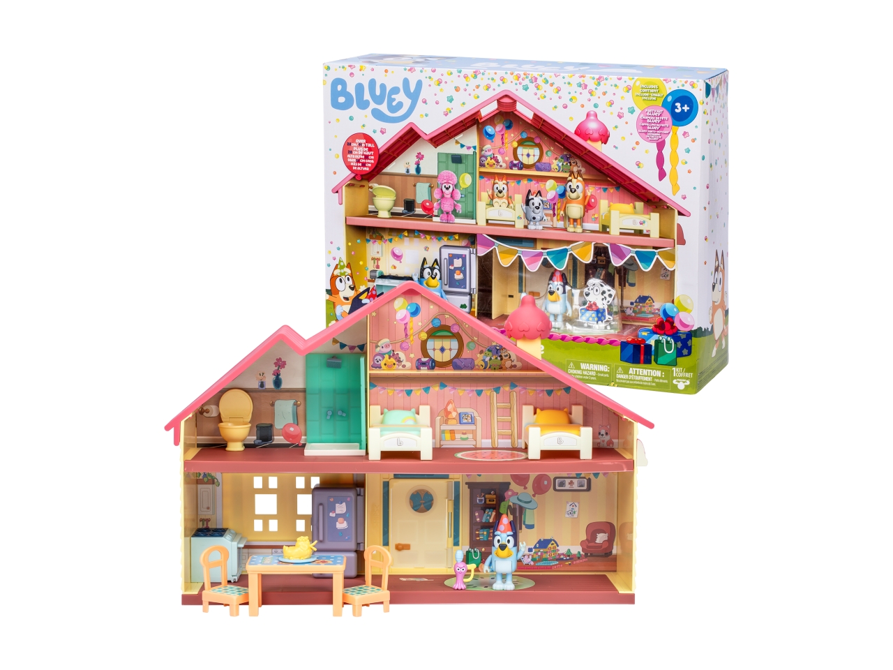 BLUEY CELEBRATION HOME 46X35X13CM ASS.