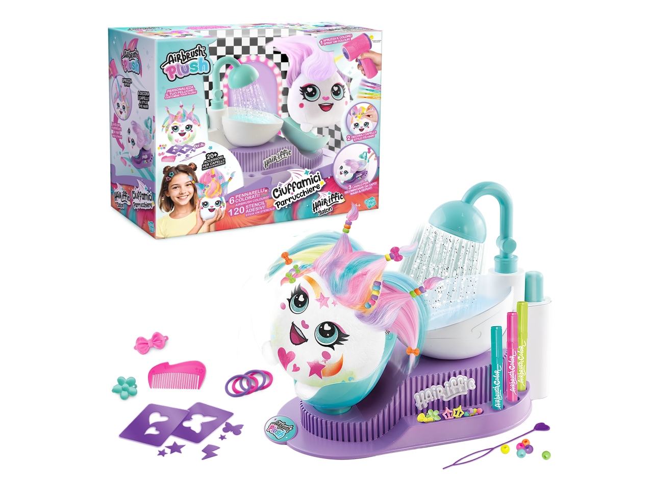 AIRBRUSH PLUSH HAIR SPA 36X30X16CM 20290114