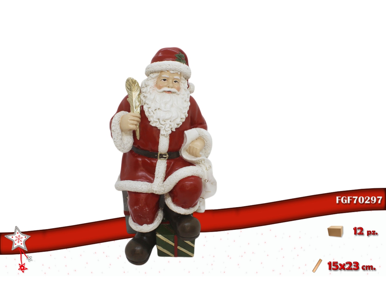 BABBO NATALE 23CM POLIRESINA 70297