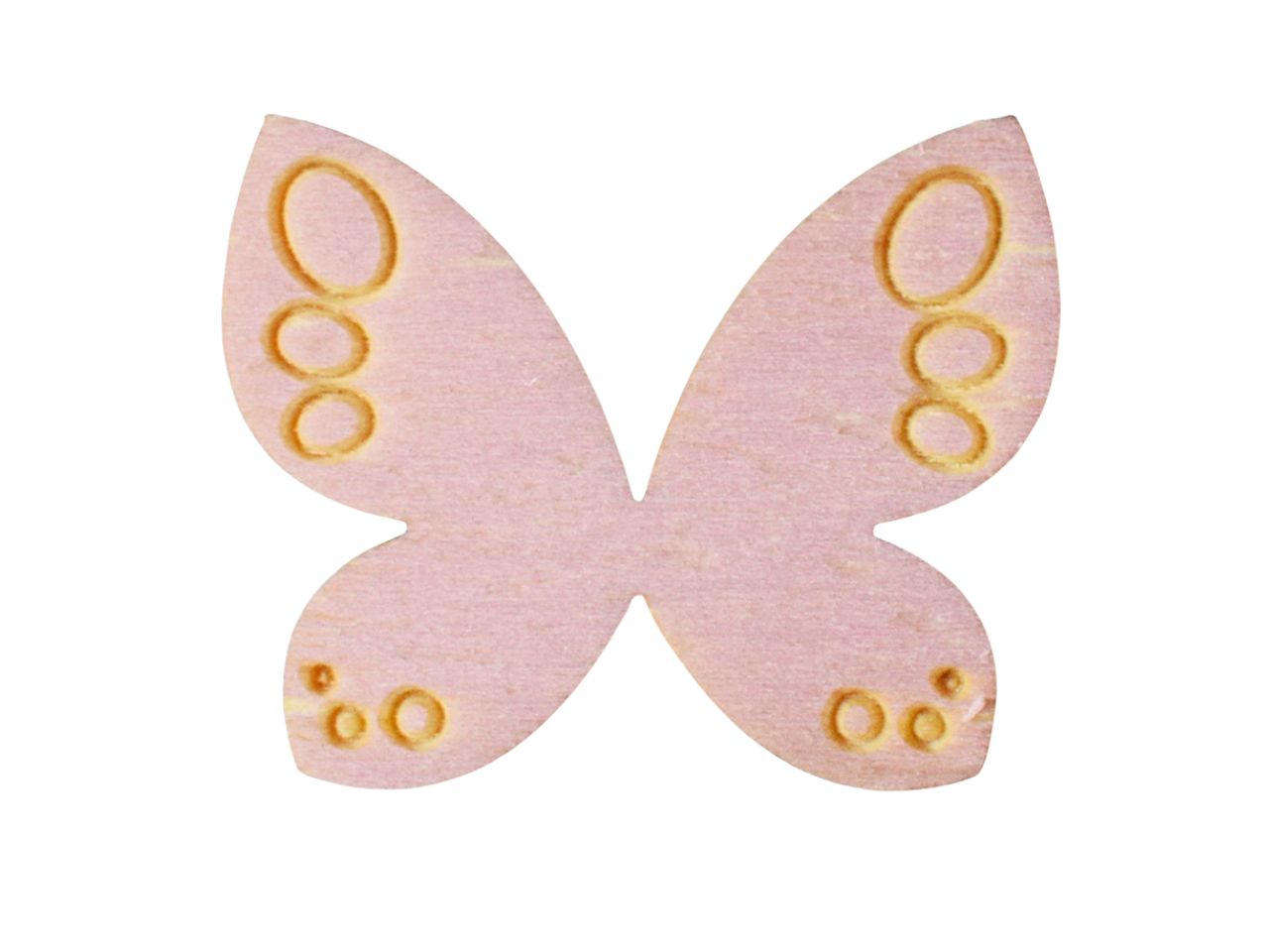 FORMINA LEGNO 3MM ST FARFALLA ROSA 12PZ