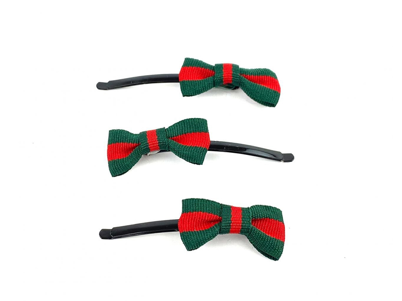 BARRETTA CON FIOCCO ROSSO/VERDE CC52690 BARRETTA CON FIOCCO ROSSO/VERDE CC52690