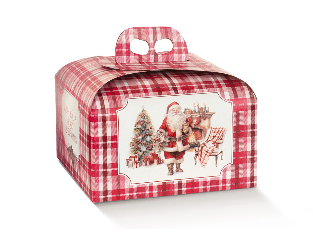 SANTA’S HOME PORTAPANETTONE 24,5X24,5X13CM 197787S SANTA’S HOME PORTAPANETTONE 24,5X24,5X13CM 197787S