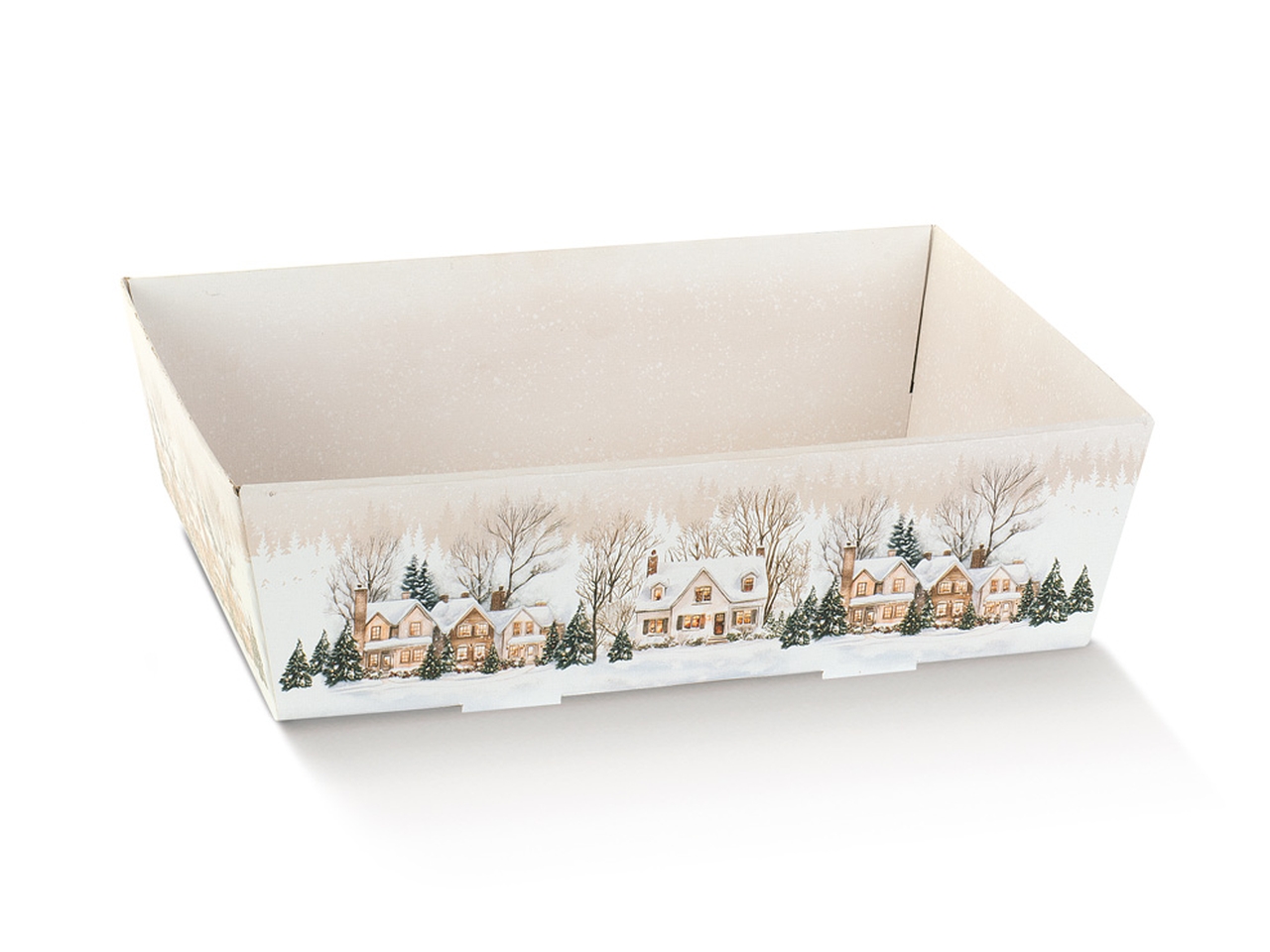 CHRISTMAS VILLAGE VASSOIO CONICO 29X21X9CM 197782S