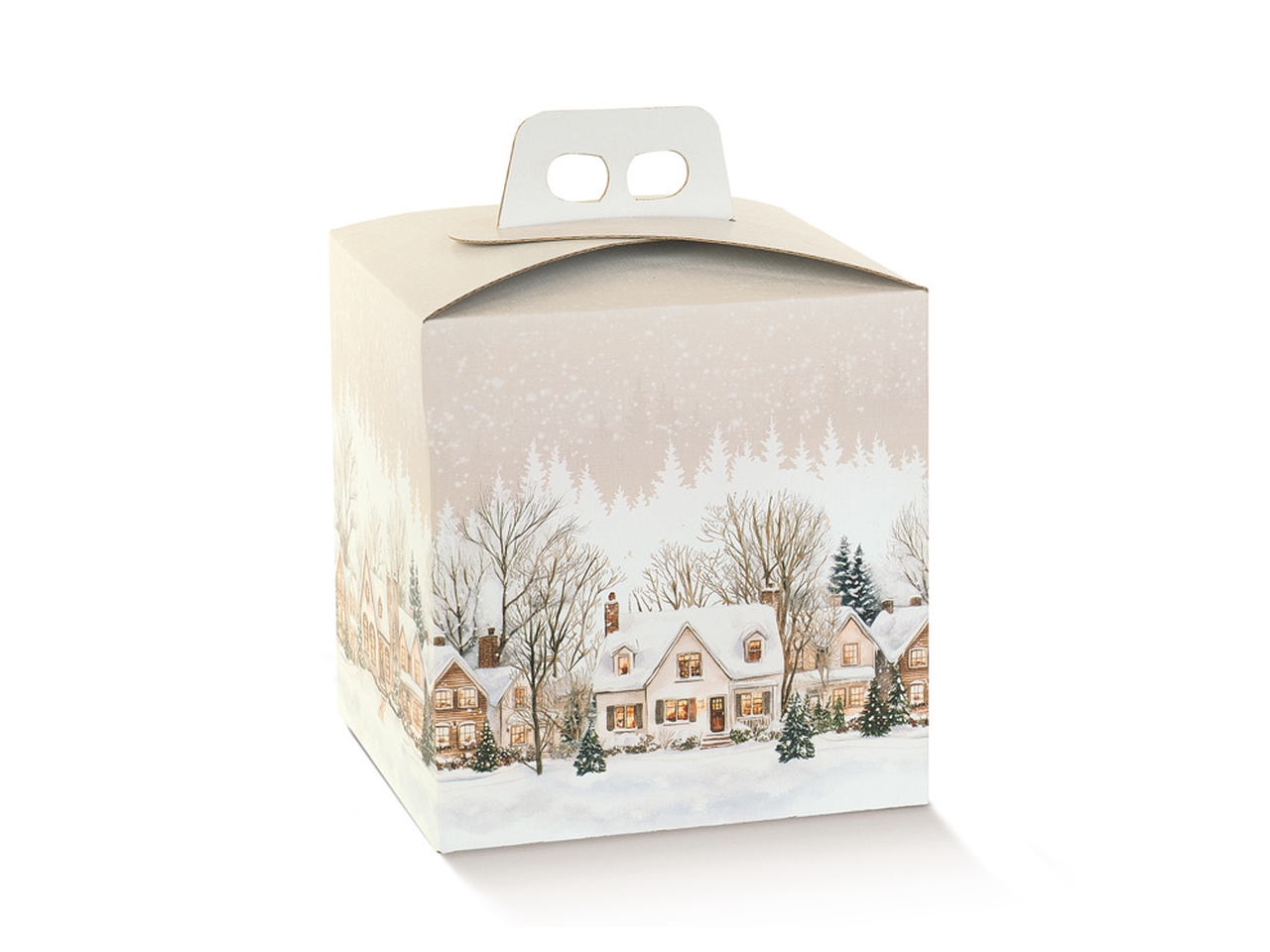 CHRISTMAS VILLAGE SCATOLA 21X21X22CM 197778S