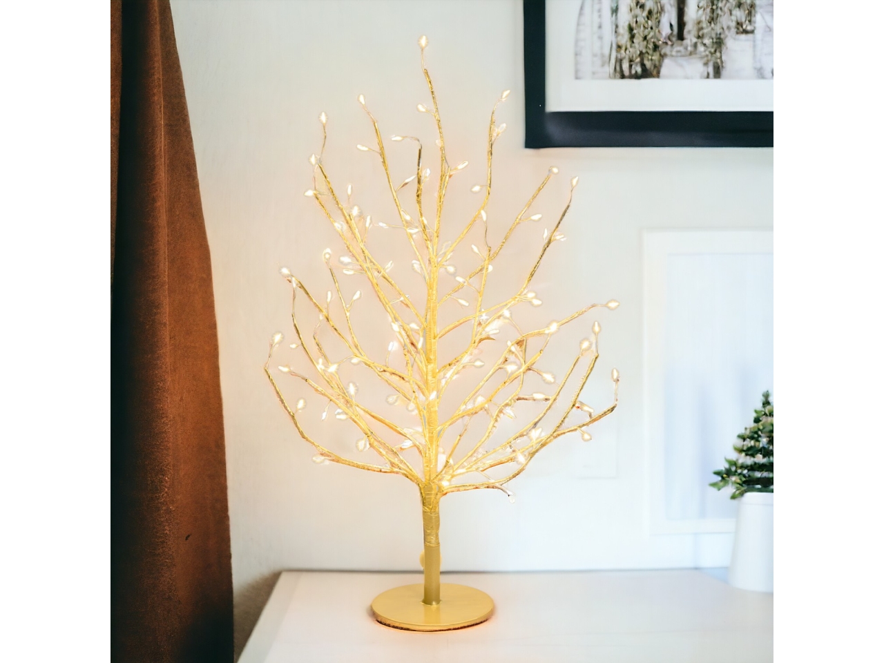 ALBERO TIGLIO 45CM CHAMP.108LED B.CALDO U.E.77799 ALBERO TIGLIO 45CM CHAMP.108LED B.CALDO U.E.77799