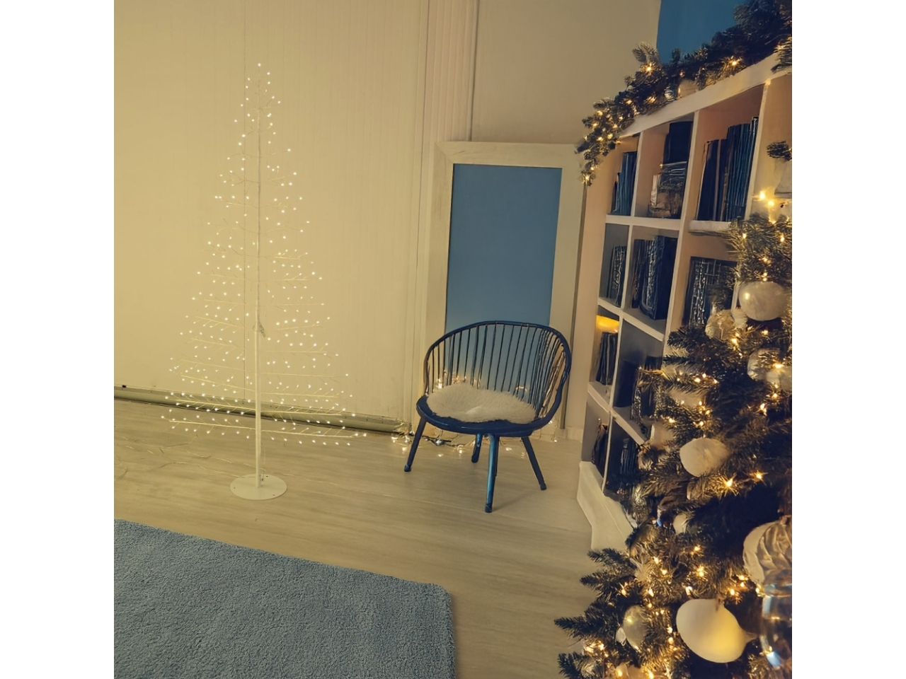 ALBERO TIGLIO 180CM BIANCO276LED B.CALDO U.E.79953 ALBERO TIGLIO 180CM BIANCO276LED B.CALDO U.E.79953
