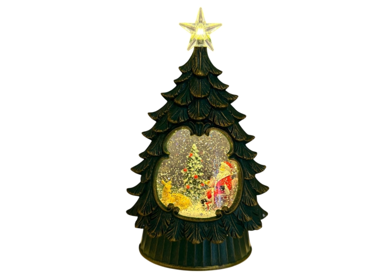 ALBERO AMPOLLA 26CM C/BABBO+LED B.CALDO BATT.79489