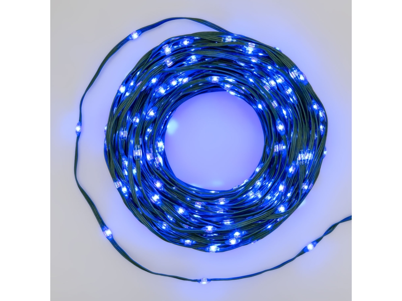 CATENA 400 GOCCE LED BLU4+30MT CAVO VERD.U.E.67486