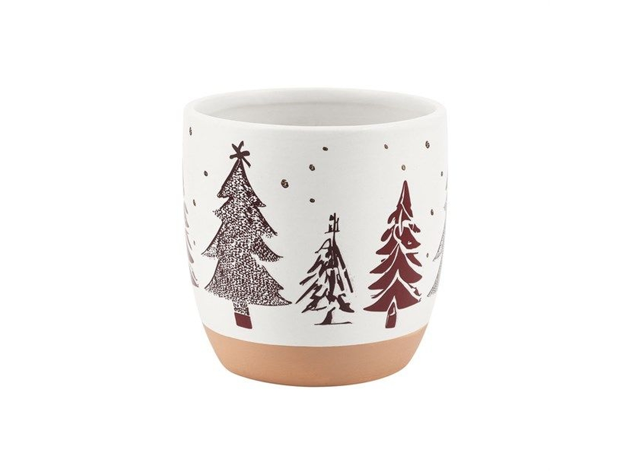 VASO C/ALBERI NATALE 11,5XH.9,5CM VDE-166 VASO C/ALBERI NATALE 11,5XH.9,5CM VDE-166