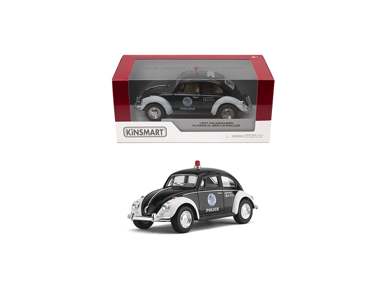 AUTO 1:32 1967 VOLKSWAGEN CLASS.BEETLE POLICE 093